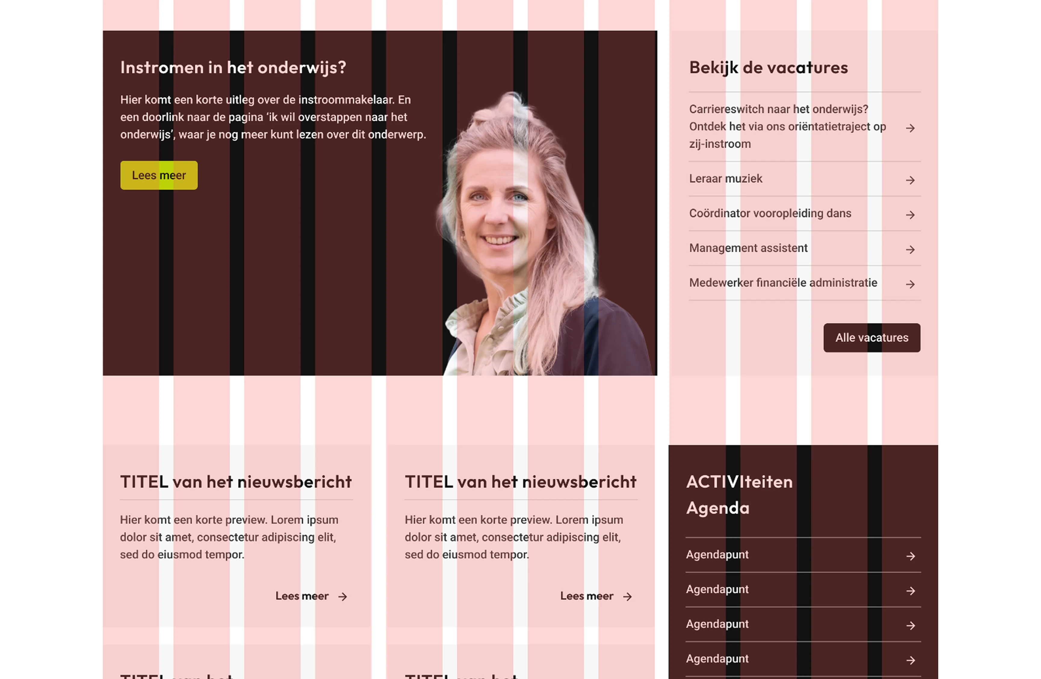 12-column Bootstrap grid applied to Vota’s layout for scalable spacing