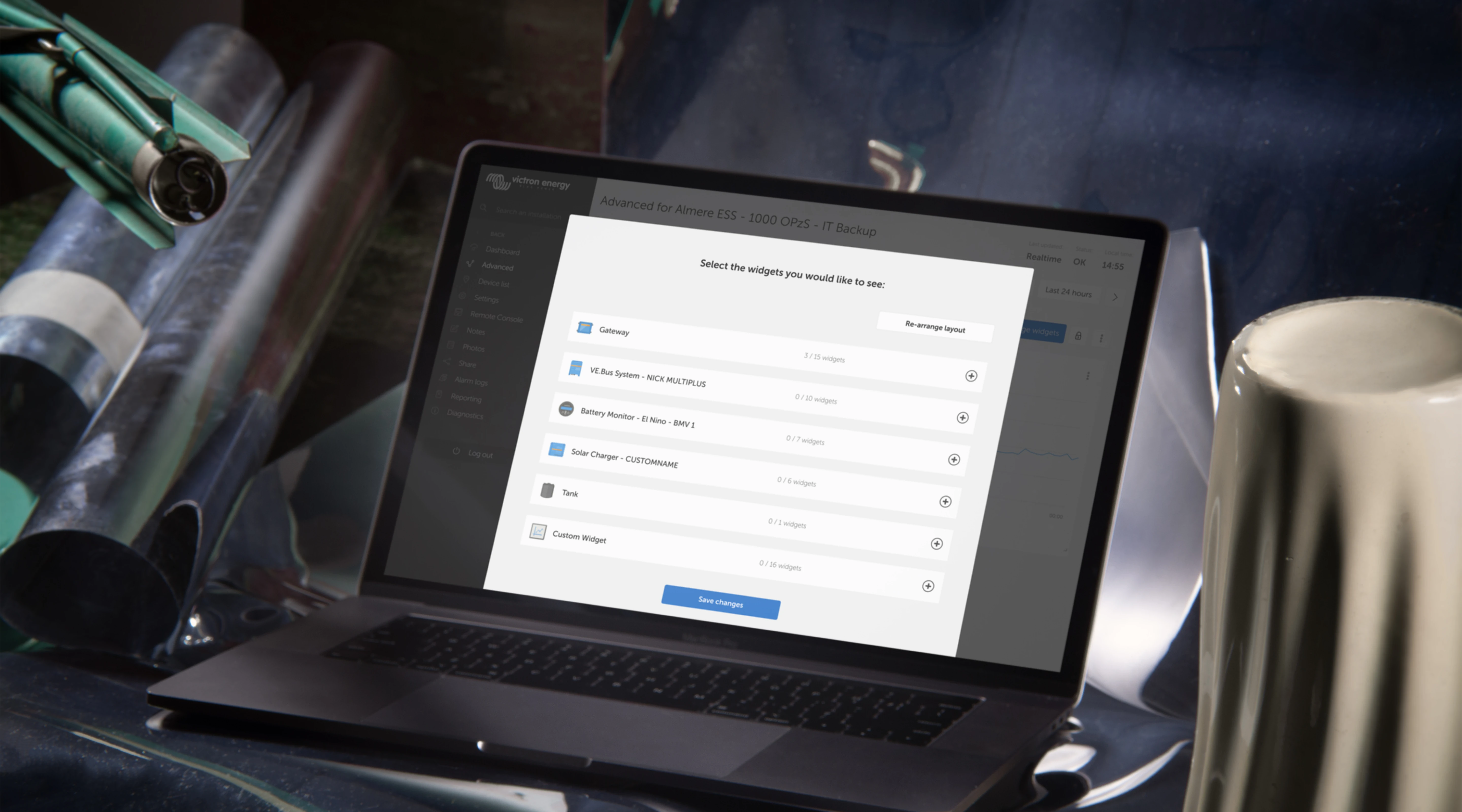 MacBook Pro showing the final Vota.nl redesign