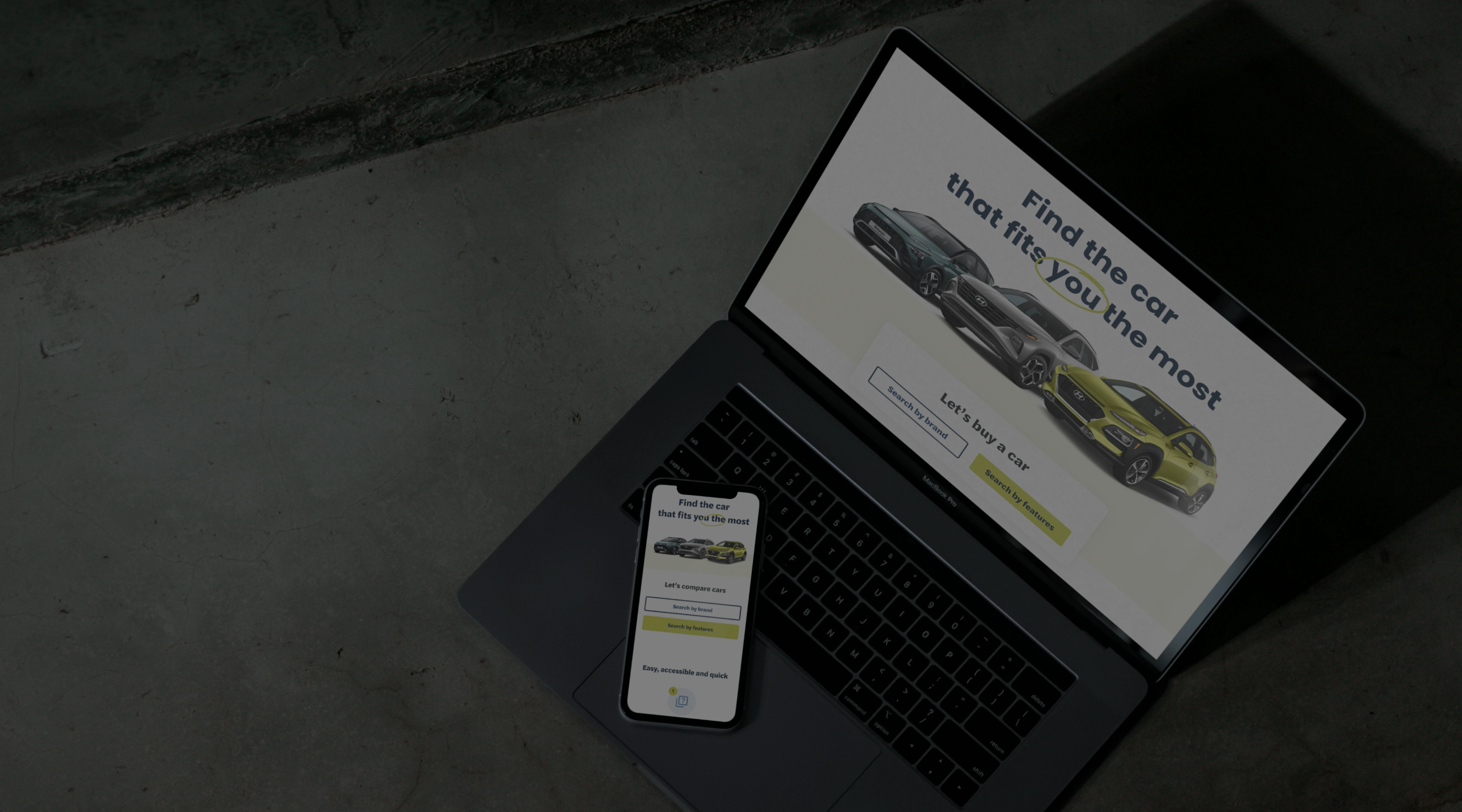 Autoselectr car comparison platform — project hero banner